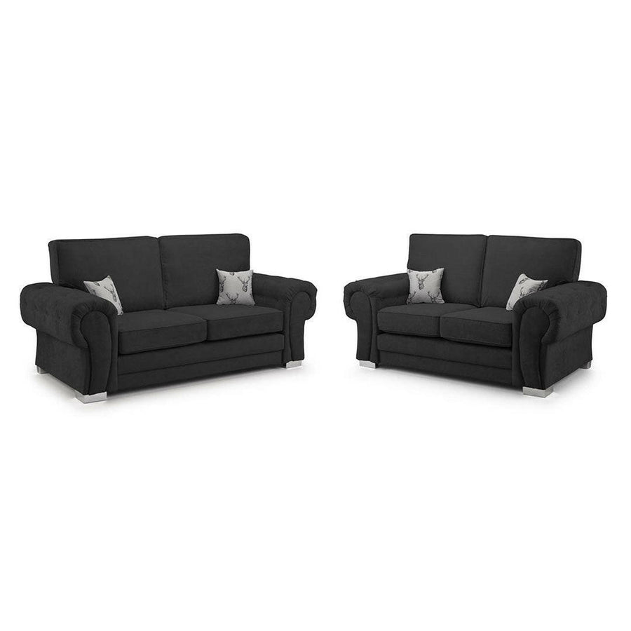 Verona Sofa 3+2 seater High Back Black