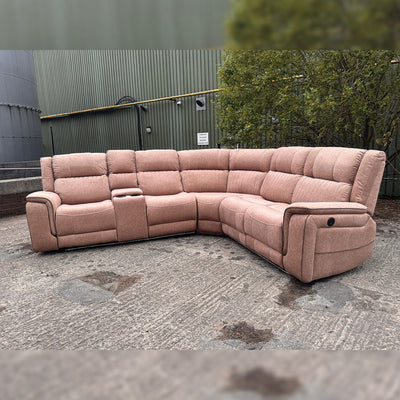 Hannah Electric Corner Sofa Micro Fibre Fabric (270cm x 230cm)
