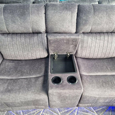 Hannah Electric Corner Sofa Micro Fibre Fabric (270cm x 230cm)