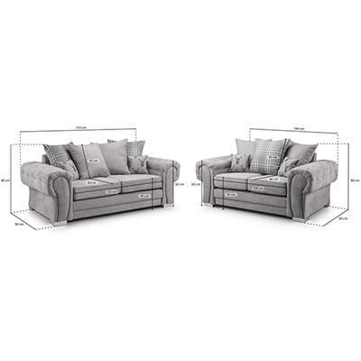 VERONA 3+2 SEATER SCATTER BACK SOFA